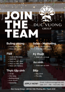 Duc Vuong Group Job Hospitality
